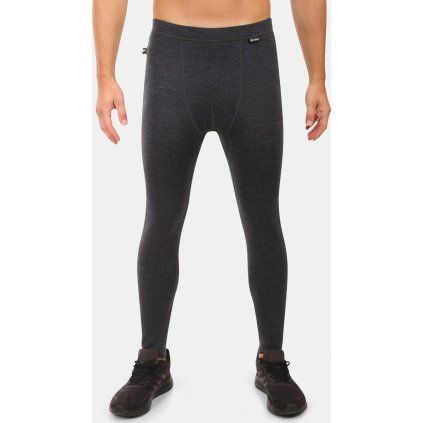 Pánské merino spodky KILPI Mavora Bottom černé (Velikost L)
