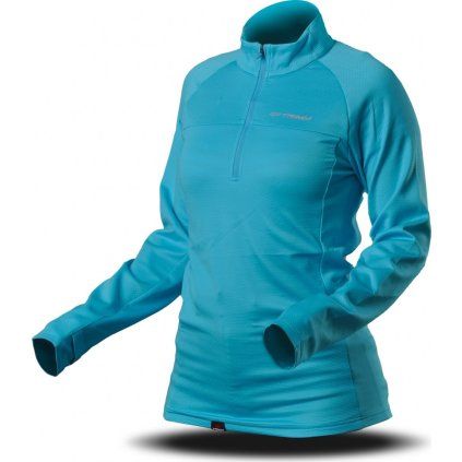 Dámská fleecová mikina TRIMM CUBE LADY azure (Velikost XS, Barva azure)