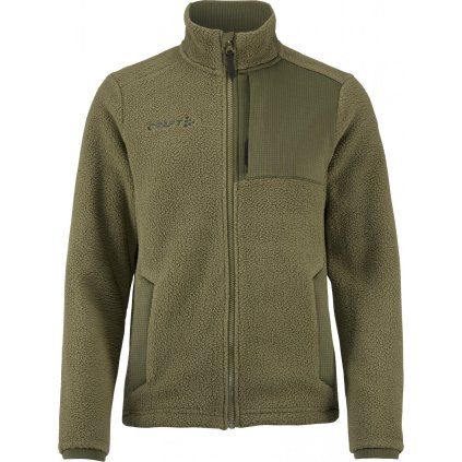 Dámská fleecová mikina CRAFT ADV Explore Pile Fleece - zelená (Velikost XS)