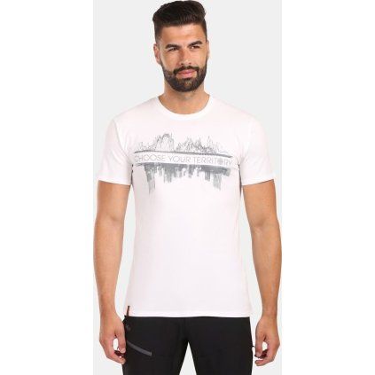 Pánské bavlněné triko KILPI Discover bílé (Velikost 3XL)