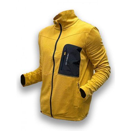 Pánská funkční mikina TRIMM Micron mustard (Velikost 3XL, Barva mustard)