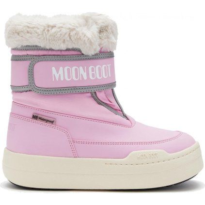 Dětská zimní obuv MOON BOOT Jr Park Strap růžová (Velikost 27)