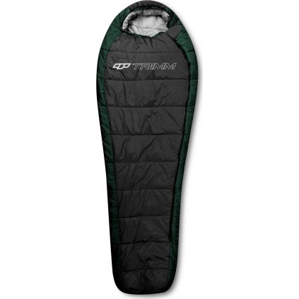 Zimní mumiový spacák TRIMM ARKTIS olive/ dark grey (Velikost 185 cm, Barva olive/ dark grey, Orientace zipu Pravý)