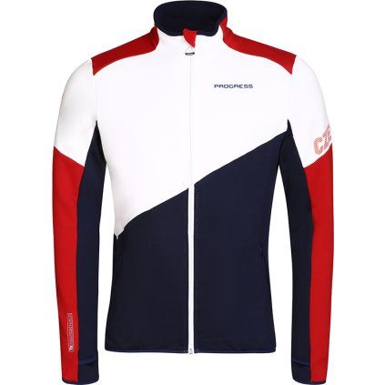 Pánská funkční sportovní mikina PROGRESS Territory Czech trikolora (Velikost S)