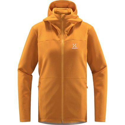 Dámská univerzální mikina Haglöfs Willow Mid Hood - žlutá (Velikost XS)
