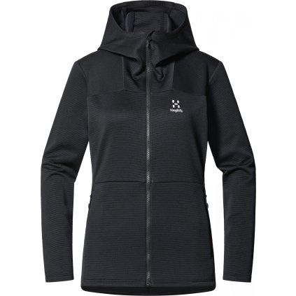 Dámská univerzální mikina Haglöfs Willow Mid Hood - černá (Velikost XS)