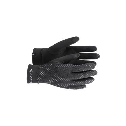 Běžecké rukavice CRAFT Lumen Fleece 2 - černá (Velikost XS)