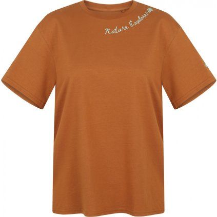 Dámské bavlněné triko HUSKY Tee Nature L hnědé (Velikost XXL)