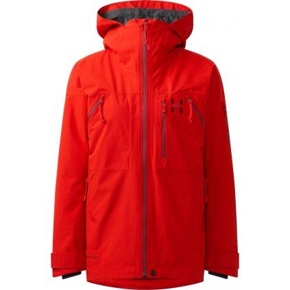 Dámská lyžařská bunda Haglöfs Latnja GTX insulated - červená (Velikost XS)