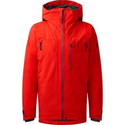 Pánská lyžařská bunda Haglöfs Latnja GTX insulated - červená (Velikost S)