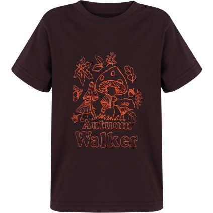 Dětské bavlněné triko HUSKY Tee Mushroom K hnědé (Velikost 128)