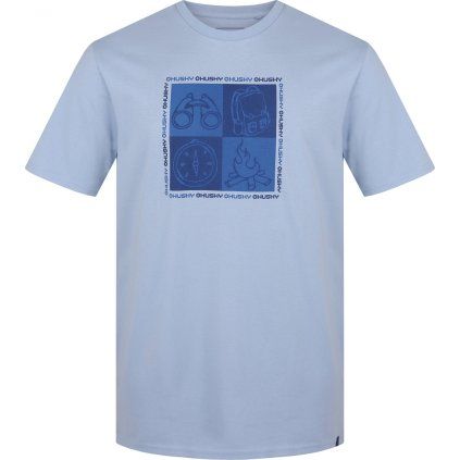 Pánské bavlněné triko HUSKY Tee Square M modré (Velikost L)