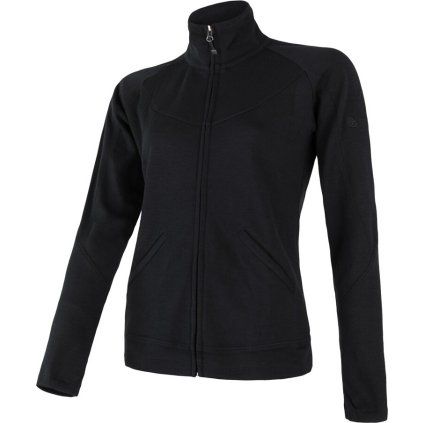 Dámská mikina SENSOR Merino upper černá (Velikost XL, Barva černá)