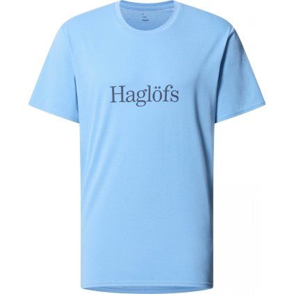 Pánské bavlněné triko Haglöfs Outsiders - světle modrá (Velikost S)