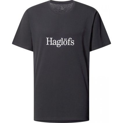 Pánské bavlněné triko Haglöfs Outsiders - černá (Velikost S)