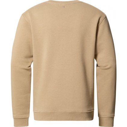 Pánská bavlněná mikina Haglöfs Crewneck - hnědá (Velikost S)