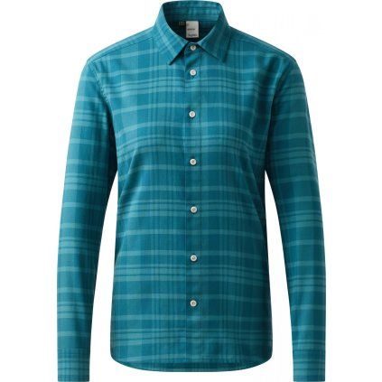 Dámská bavlněná košile Haglöfs Virke Flannel - modrá (Velikost XS)