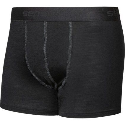 Pánské merino trenky SENSOR Active černé (Velikost XL, Barva černá)