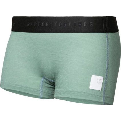 Dámské merino kalhotky SENSOR Cordura s nohavičkou basil green (Barva zelená, Velikost L)