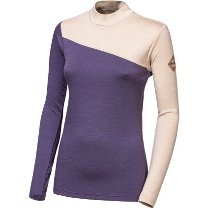Dámská merino mikina SENSOR Extreme up purple/beige (Velikost L, Barva fialová)