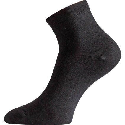 Merino ponožky LASTING Was černé (Velikost L)