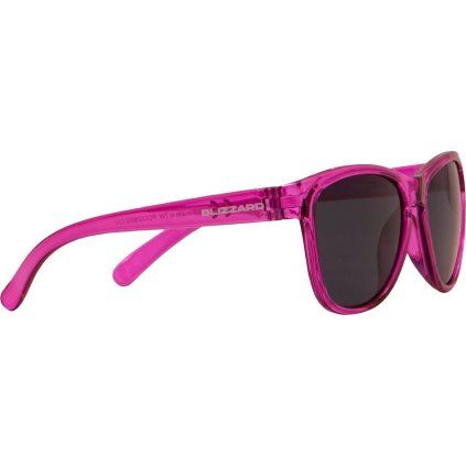 Dětské sluneční brýle BLIZZARD Sun glasses PCC529002-transparent pink-55-13-118 (Velikost 55-13-118)