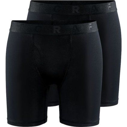 Pánské funkční boxerky CRAFT CORE Dry 6" 2-pack - černá (Velikost S)