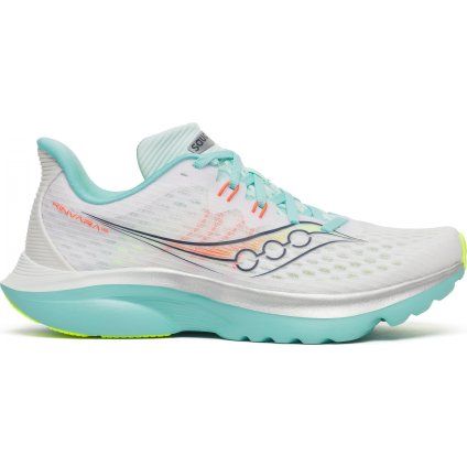 Dámské běžecké boty SAUCONY S11020-130 KINVARA 16 white/aqua (Velikost 36)