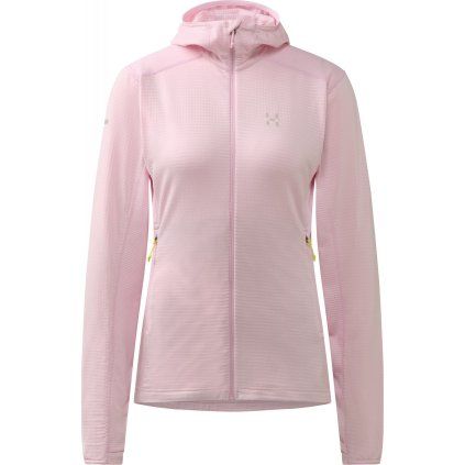 Dámská technická mikina Haglöfs L.I.M Mid Multi Hood - růžová (Velikost XS)