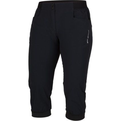 Dámské strečové 3/4 kalhoty NORTHFINDER Nikki černé (VELIKOST 2XL)