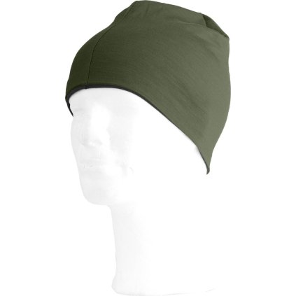 Merino čepice LASTING Bony khaki/šedá (Velikost L/XL)