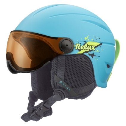 Dětská lyžařská helma RELAX Twister Visor RH27W (Velikost XS)