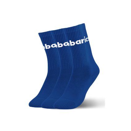 Barefootové ponožky BAREBARICS Crew - Big logo 3 pack modrá (Velikost 35-38)
