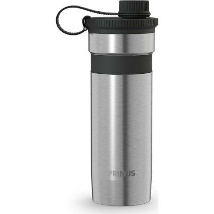 Láhev PRIMUS Mika Wide 0,5L Insulated Drink Cap Stainless Steel - šedá (Velikost 0,5L)