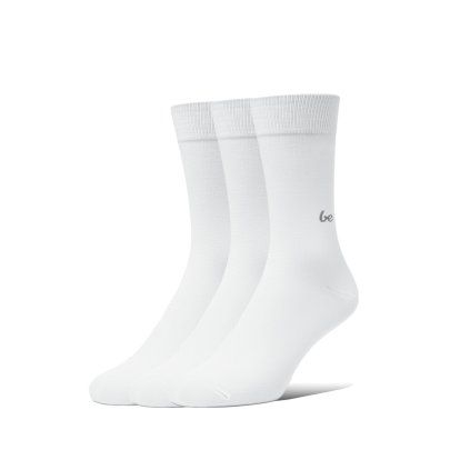 Barefootové ponožky BE LENKA Crew Essentials bílé 3 pack (Velikost 35-38)