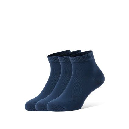 Barefootové ponožky BE LENKA Low-cut Essentials modrá 3 pack (Velikost 35-38)