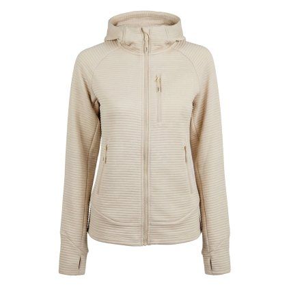 Dámská mikina HUSKY s kapucí Anara L beige (Velikost XS)