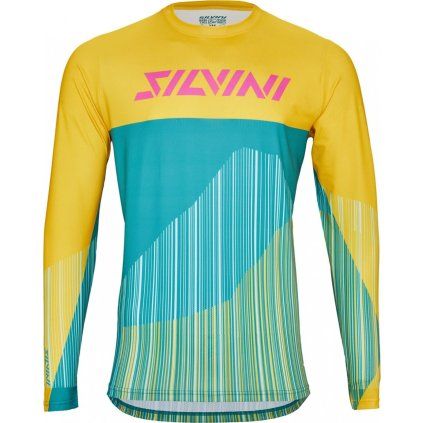 Pánský dres SILVINI Ello žluto-modrý (Velikost S)