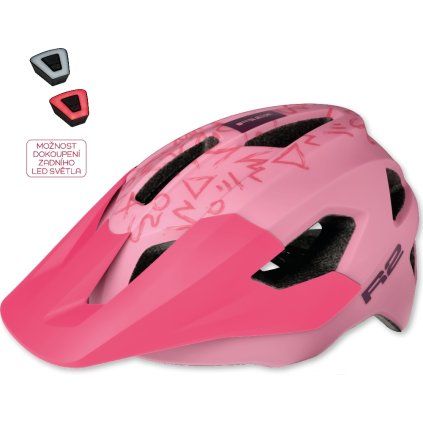 Dětská cyklistická helma R2 Vorteks ATH44D růžová (Velikost S)