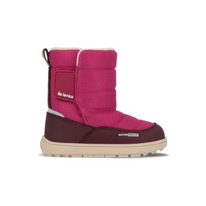 Dětské barefoot sněhule BE LENKA Ailo Preschool růžová (Velikost 20)