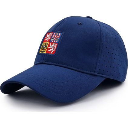 Klasická kšiltovka PROGRESS Baseball Cap Czech modrá (Velikost uni)