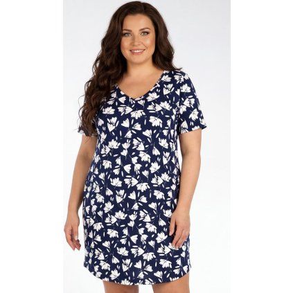 Dámská tunika LITEX pro plnoštíhlé PLUS SIZE modrá (Velikost XL)