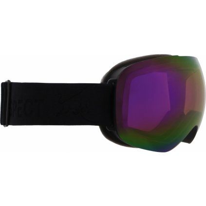Lyžařské brýle RED BULL SPECT BENT-08PU2, black/orange with purple mirror, 25/26 (Velikost UNI)