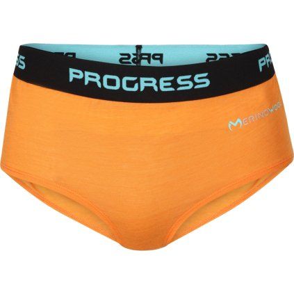 Dámské merino kalhotky PROGRESS MA KLHZ 125 - oranžová (Velikost S)