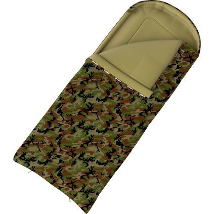Dekový třísezónní spacák HUSKY Gizmo Army -5°C green (Velikost OneSize)