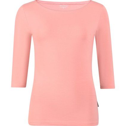 Dámské triko PROGRESS Akina s 3/4 rukávem s bambusem - růžová (Velikost S)