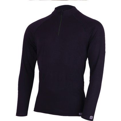 Pánské merino triko LASTING Azar černá (Velikost L)