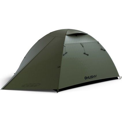 Lehký turistický stan HUSKY pro 3 osoby Beast 3 dark green (Velikost OneSize)