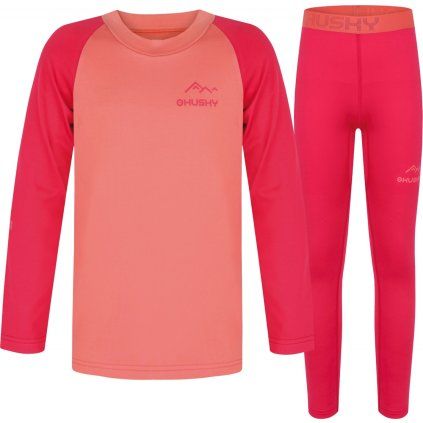Dětský set termoprádla HUSKY Active winter Tombo růžové (Velikost 140)