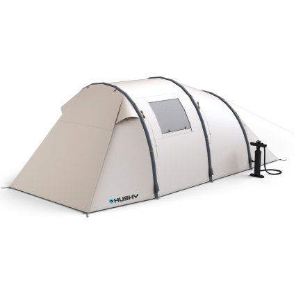Rodinný nafukovací stan HUSKY pro 4 osoby Air Base 4 beige (Velikost OneSize)